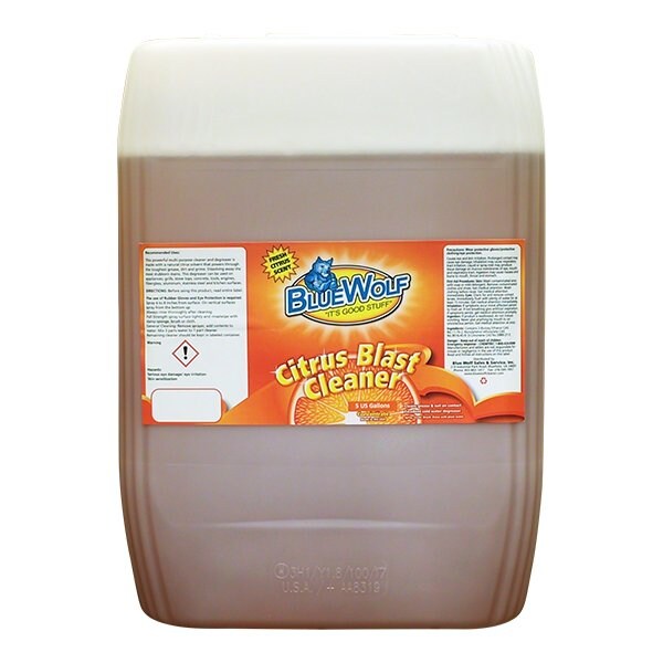 Blue Wolf Citrus Blast Cleaner Degreaser 5G Tote BWCB5 Zoro